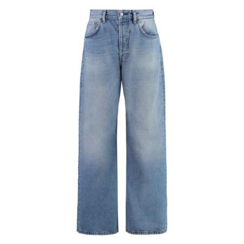 Acne Studios Klassiska Jeans med Koppar Detaljer Blue, Dam