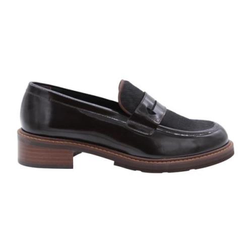 Pertini Klassiska Morillo Mocassin Skor Brown, Dam