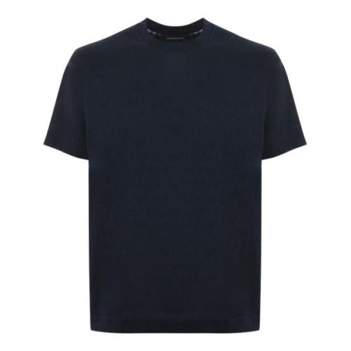 Emporio Armani Blå T-shirts och Polos Blue, Herr