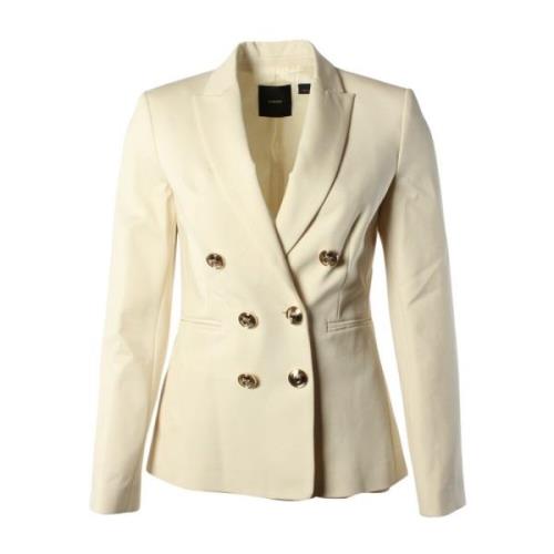 Pinko Elegant Blazer för Kvinnor White, Dam