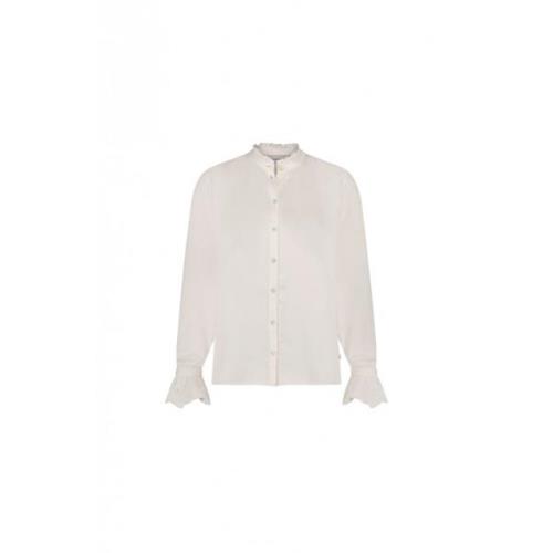 Fabienne Chapot Ruffle Board Blouse White, Dam