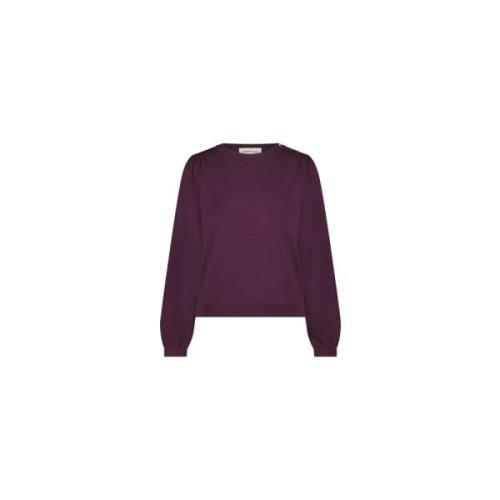 Fabienne Chapot Pullover med hjärtmönster Purple, Dam