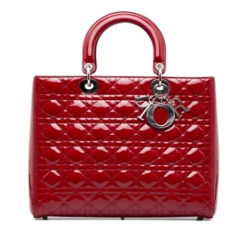 Dior Vintage Pre-owned Laeder dior-vskor Red, Dam