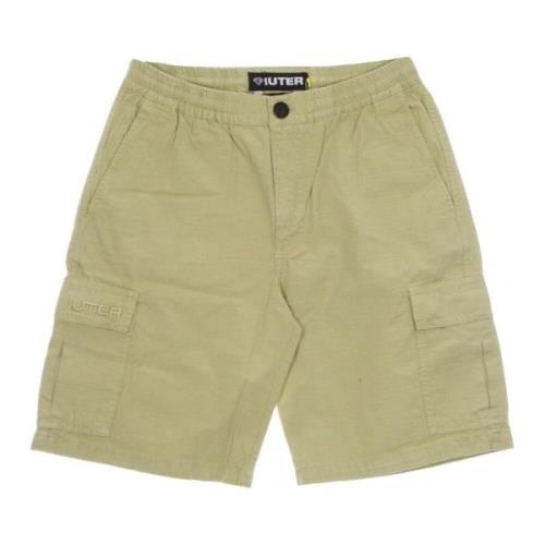 Iuter Cargo Shorts Beige Ripstop Tyg Beige, Herr