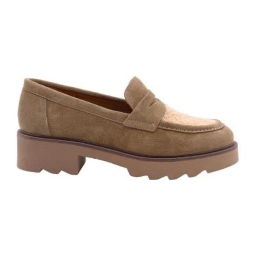 Ctwlk. Klassisk Mocassin Rollo Skor Brown, Dam