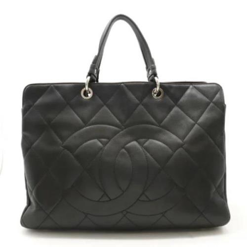 Chanel Vintage Pre-owned Tyg totevskor Black, Dam