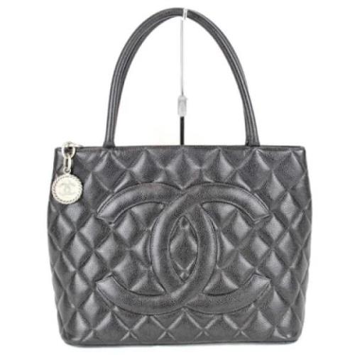 Chanel Vintage Pre-owned Laeder totevskor Black, Dam