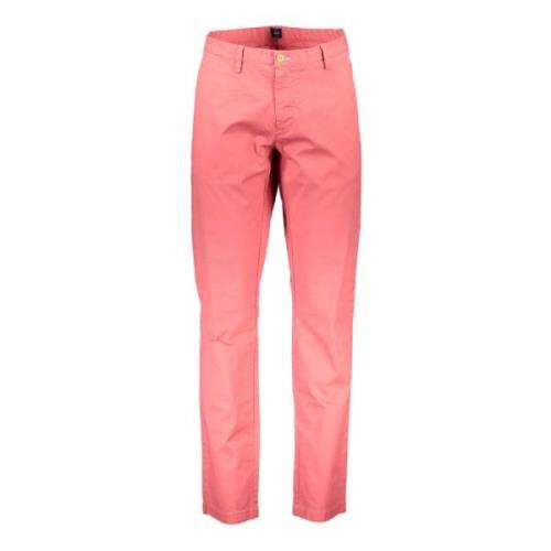 Gant Röd Bomulls Jeansbyxa Red, Herr