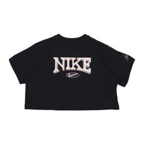 Nike Dam Sportswear Varsity Tee Svart Black, Dam