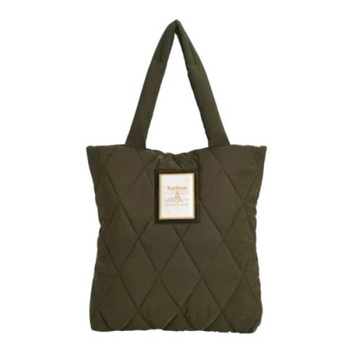 Barbour Quiltad Toteväska i Olivfärg Green, Dam