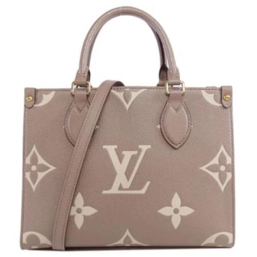 Louis Vuitton Vintage Pre-owned Canvas handvskor Gray, Dam