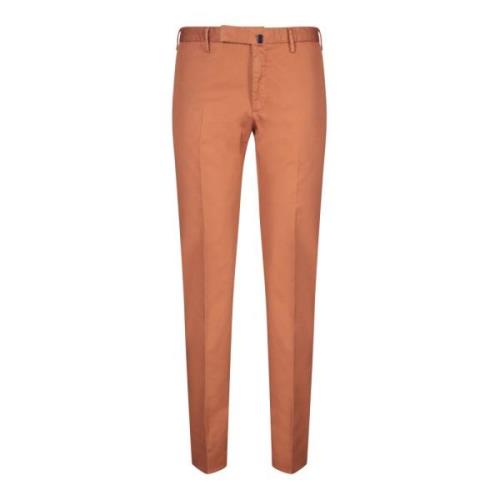 Incotex Slim Fit Brun Byxor Brown, Herr