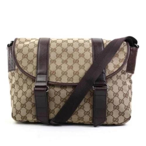 Gucci Vintage Pre-owned Canvas gucci-vskor Brown, Dam