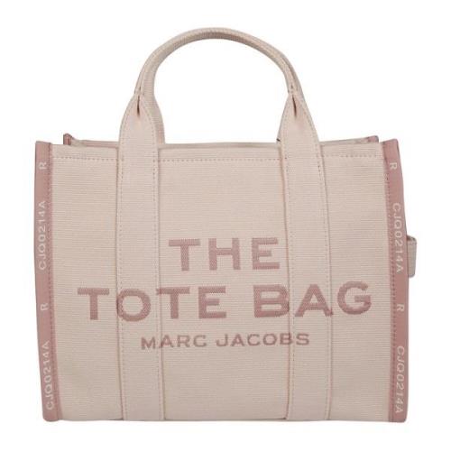 Marc Jacobs Jacquard Mönstrad Tyg Shopper Väska Pink, Dam