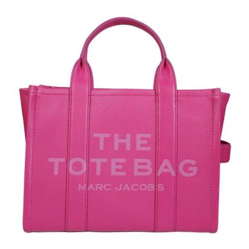 Marc Jacobs Läder Shopper Väska Pink, Dam