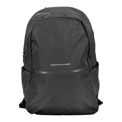 Tommy Hilfiger Svart Ryggsäck med Justerbara Remmar Black, Herr