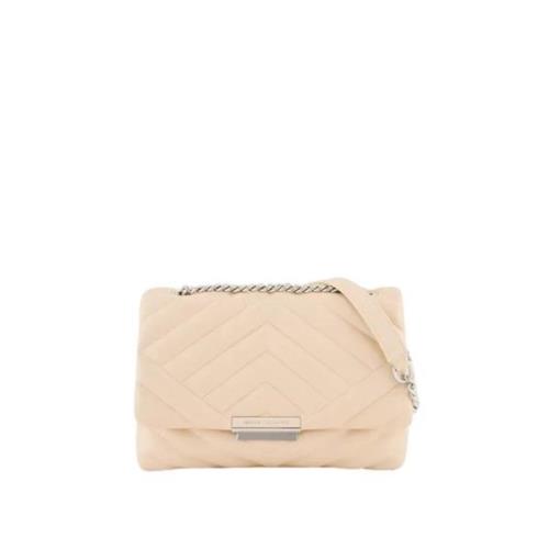 Armani Exchange Elegant Kedja Axelväska Beige, Dam