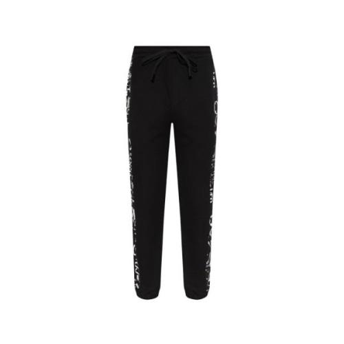 Versace Jeans Couture Sweatpants med logotyp Black, Herr