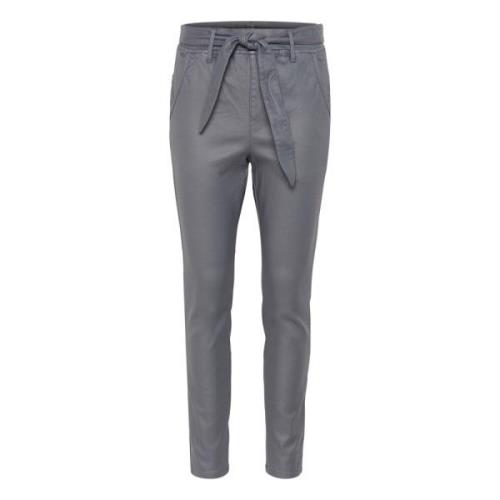 Cream Baggy Pant Castlerock Elastisk Midja Gray, Dam