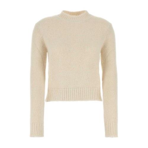 Jil Sander Alpaca Blend Ivory Sweater Beige, Dam