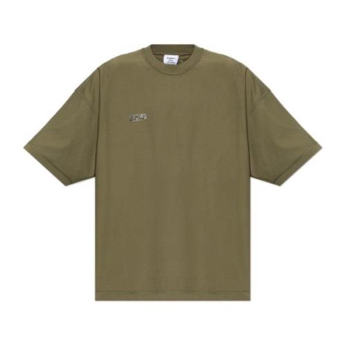 Vetements Logo T-shirt Green, Herr