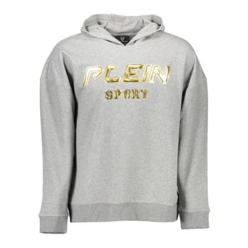 Plein Sport Hoodie Grå Långärmad Logo Gray, Herr