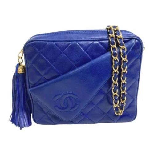 Chanel Vintage Pre-owned Laeder chanel-vskor Blue, Dam