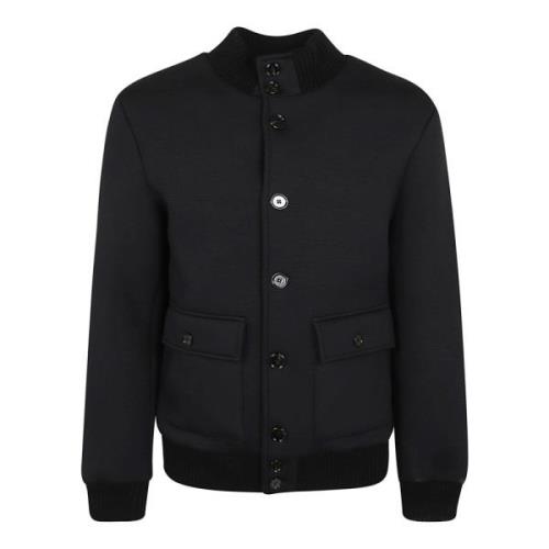 Dondup Svart Neopren Bomberjacka Aw24 Black, Herr