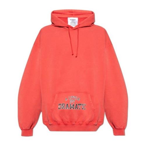 Vetements Hoodie Red, Herr