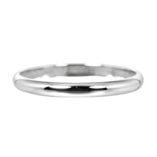 Cartier Vintage Pre-owned Platina ringar Gray, Unisex