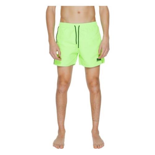 Emporio Armani EA7 Gröna badshorts med fickor Green, Herr