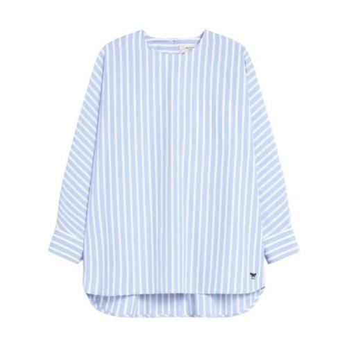 Max Mara Weekend Emanuel Poplin Blus Blue, Dam