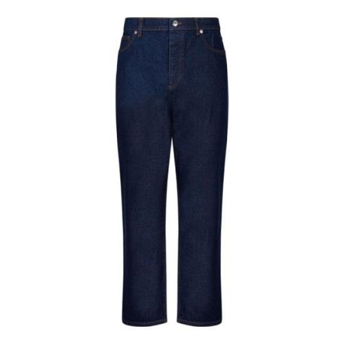 Maison Kitsuné Indigo Straight Denim Jeans Blue, Herr