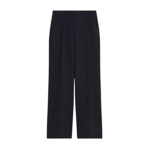 Max Mara Weekend Palazzo Wool Pants med Viigis Blue, Dam