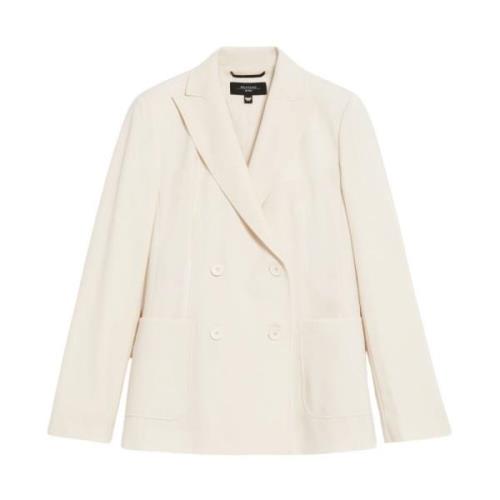 Max Mara Weekend Elegant Ullkavaj Beige, Dam