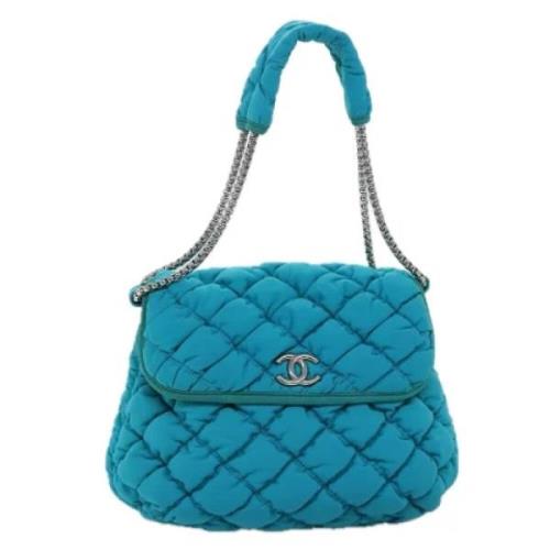 Chanel Vintage Pre-owned Tyg chanel-vskor Blue, Dam