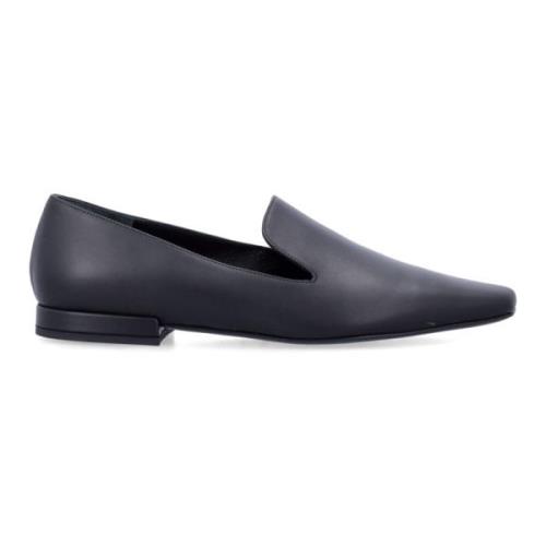 Loulou Studio Svarta Läderloafers Black, Dam