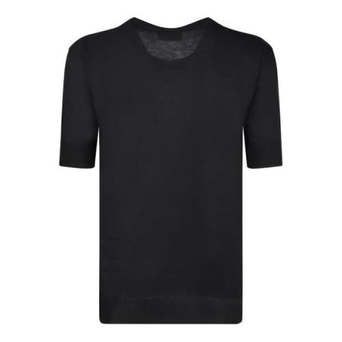 Herno Svart T-shirt Chic Stil Black, Dam