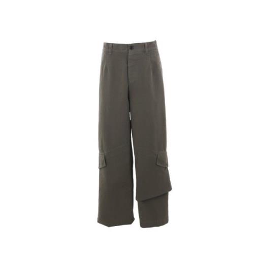 Dries Van Noten Cargo Byxor Grå Gray, Herr