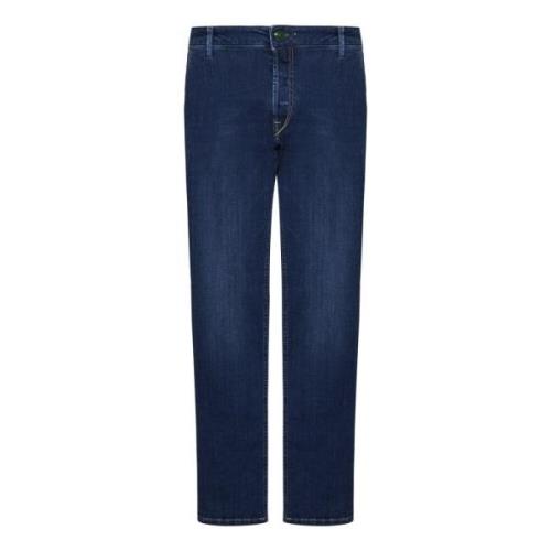 Hand Picked Blå Denim Regular-Fit Jeans Blue, Herr