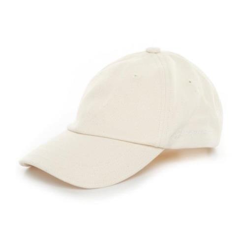 Jacquemus Six-Panel Cap med Justerbar Baksida Beige, Herr