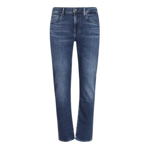 7 For All Mankind Blå Jeans Höst Vinter Kollektion Blue, Herr