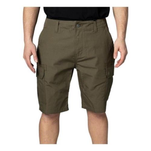 Dickies Grön Bomull Herr Shorts Dragkedja Knapp Green, Herr