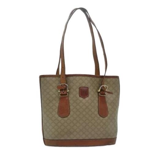 Celine Vintage Pre-owned Canvas celine-vskor Beige, Dam