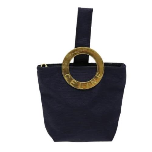 Celine Vintage Pre-owned Tyg kuvertvskor Blue, Dam