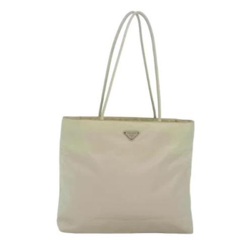 Prada Vintage Pre-owned Nylon totevskor White, Dam