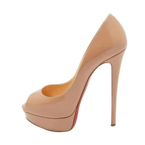 Christian Louboutin Pre-owned Pre-owned Laeder klackskor Beige, Dam