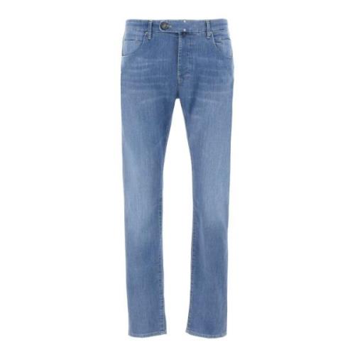 Incotex Slim Fit Denim Jeans Blue, Herr