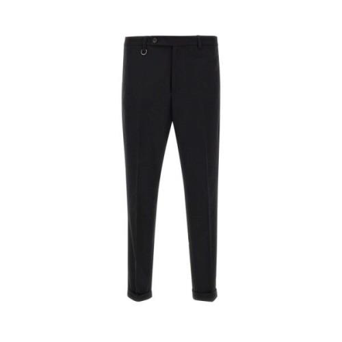 Paolo Pecora Leather Trousers Black, Herr