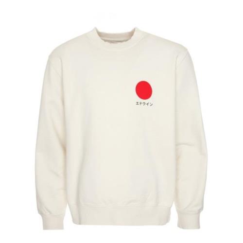 Edwin Japansk Sol Sweatshirt White, Herr